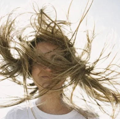 Girl tossing her hair